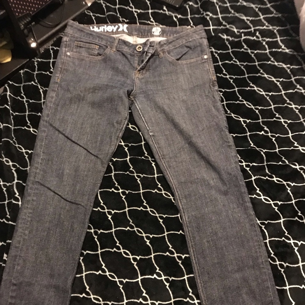 Hurley denim woman’s skinny size 12 /31 waist.
